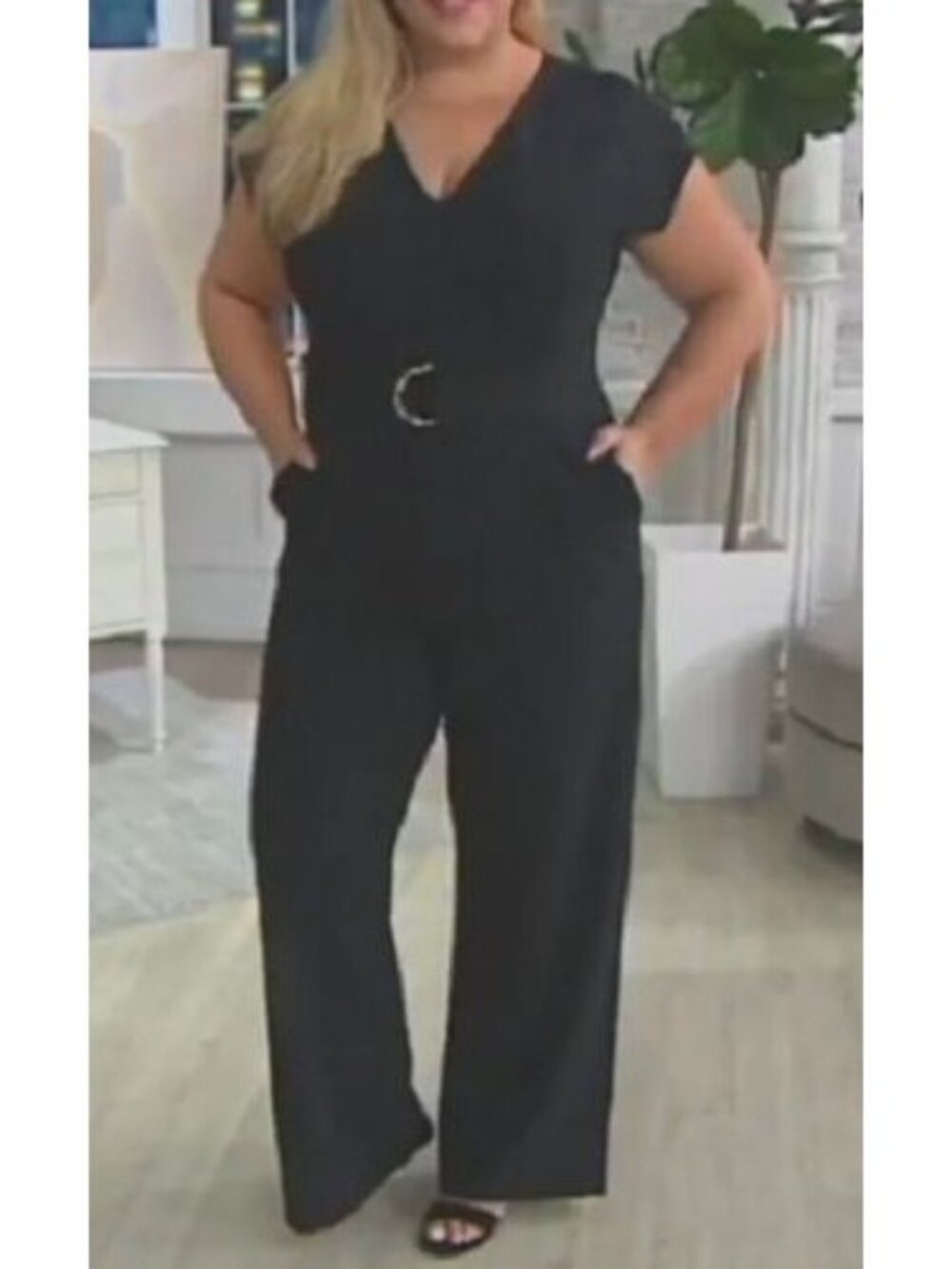 Bishop + Young Full Length D-Ring Belted Jumpsuit 3X